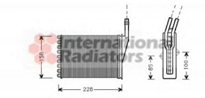 VAN WEZEL 43006249 -  Теплообменник, отопление салона